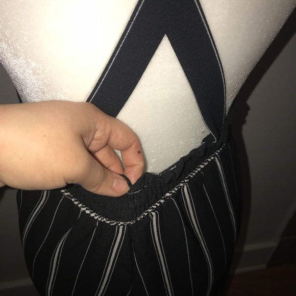 Black and white Striped Jumpsuit - Picture 5 of 5
